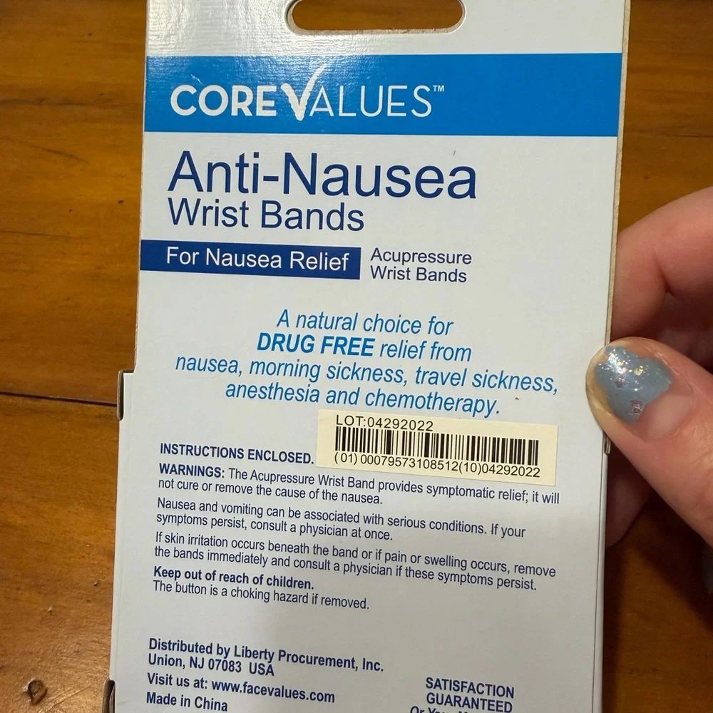 Anti-Nausea Wrist Bands - 1 Pair